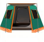 Dittom kemping sátor, 4-6 személyes, 330 x 330 x 198 cm, poliészter, hordozó táska, zöld/narancssárga (biggcort)
