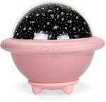 Habarri Gyereklámpa UFO csillag projektorral, rózsaszín, USB töltés, akkumulátorok, 123 x 123 x 108