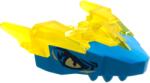LEGO® 82276pb01c19 - LEGO átlátszó sárga sárkányfej, felső állkapocs, sárga szemekkel, sötét azúr orral (82276pb01c19)