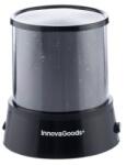 InnovaGoods InnovaGoods-V544 gyerek éjszakai lámpa, LED projektor fényeffektussal, 2 világítási mód, Be gombok, tápellátás 3 elem (AA 1, 5 V) vagy hálózati adapter (DC 4, 5 V), fekete (100103544)