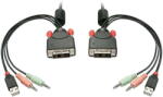 Lindy Switch KVM Lindy 2 Port DVI-D Single Link USB 2.0 Audio (42341)