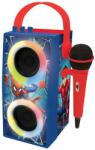 Spiderman Boxa portabila cu microfon si efecte de lumini, Lexibook, Spiderman Instrument muzical de jucarie