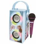 Disney Frozen 2 Boxa portabila cu microfon si efecte de lumini, Lexibook, Frozen Instrument muzical de jucarie