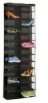 Hoppline Ajtóra szerelhető cipőtároló, 160x55x16 cm, fekete