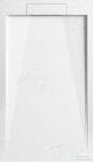 AREZZO design STONE pala hatású öntött márvány zuhanytálca, 120x90 cm-es, fehér AR-DYT129LW (AR-DYT129LW)