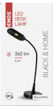 EMOS Black & homeled Led asztali lámpa, fekete, 320 lm, 5000K