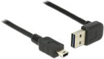 Delock Kábel EASY-USB 2.0-s A típusú csatlakozódugó, ívelt felfelé / lefelé > USB 2.0-s Mini-B-típus (83543)