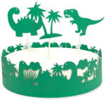  4 részes papír tortadísz, tortadekoráció - Dinoszaurusz