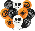  10 darabos latex lufi szett - Halloween - Denevér, pók és csontváz