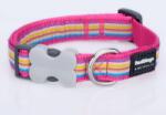 Red Dingo Horizontal Stripes nyakörv XS hot pink