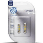 m-tech C5W szofita LED jelzőizzó, 36mm, 2db/bliszter (LB028W)