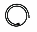 Hansgrohe Designflex textilszálas zuhanycső 1, 25 m, szálcsiszolt fekete króm 28220340 (28220340)