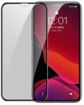  case-664203 2 db Apple iPhone 11 Pro Max Baseus 0, 3mm betekintésvédelemmel ellátott karcálló, ütésálló kijelzővédő üvegfólia, 9H tempered glass, törlőkendővel (Betekintésgátló, porvédelemmel) (case-6