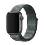 Apple Watch 1-6, SE (42 / 44 mm) / Watch 7-8 (45 mm) / Watch Ultra (49 mm), textíl pótszíj, szilikon keret, állítható, Devia Delux Sport3, sötétszürke