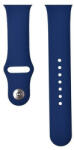 Apple Watch 1-6, SE (42 / 44 mm) / Watch 7-8 (45 mm) / Watch Ultra (49 mm), szilikon pótszíj, állítható, Devia Delux Sport, sötétkék
