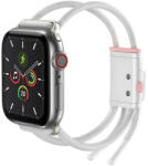 Apple Watch 3-6, SE (38 / 40 mm), textíl pótszíj, állítható, légáteresztő, Baseus Lets Go, fehér - tok-shop