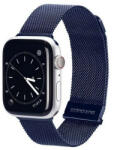 Apple Watch 1-6, SE, SE (2022) (38 / 40 mm) / Watch 7-8 (41 mm), fém pótszíj, mágneses zár, milánói stílus, Dux Ducis Milanese, sötétkék