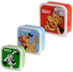 Puckator Ltd Ételhordó Uzsonnás Doboz Szett M/L/XL, 3 db-os - Asterix, Obelix & Idefix (Bokafix) - Asterix & Obelix (LBOX57)