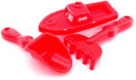 Shantou Chenghai Toys Mini homokozó szett hajóval - piros (90293)