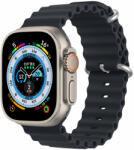 Dux Ducis szilikon szíj Ocean Wave Apple Watch 8 / 7 / 6 / 5 / 4 / 3 / 2 / SE (41/40/38 mm) - sötét szürke
