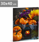 Family Halloween-i LED-es hangulatkép - fali akasztóval, 2 x AA, 30 x 40 cm Family 58399 (58399)