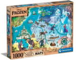 Clementoni Puzzle Clementoni 1000 elements Compact Disney Maps Frozen (39784) Puzzle