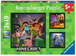 Ravensburger Puzzle Ravensburger Polska 3x49 elements Minecraft (05621) Puzzle