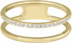 Troli Inel dublu minimalist din oțel Gold 62 mm