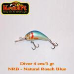 Kenart Vobler KENART Diver Floating 4cm/3gr, NRB, Natural Roach Blue (DIV4F-NRB)