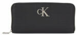 Calvin Klein Jeans Portofel pentru femei Minimal Monogram Zip Around T K60K611269 Negru