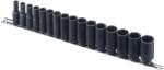 Genius Tools Légkulcsfej készlet 3/8" 16 db 7-22 mm metrikus hosszított 6 lapú -Genius (CD-316M)