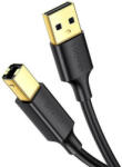 UGREEN Cablu imprimantă USB 2.0 A-B, placat cu aur UGREEN US135 1.5m (negru) (6957303813506)