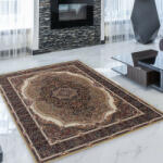Bakhtar Perzsa szőnyeg barna Kerman 140x200 prémium perzsa gépi szőnyeg akrilból (872120C140200)