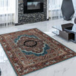 Bakhtar Perzsa szőnyeg türkiz Tabriz 140x200 prémium perzsa gépi szőnyeg akrilból (872421B140200)