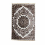 Bakhtar Gépi perzsa szőnyeg bézs barna Isfahan 200x300 klasszikus nappali szőnyeg (1012CB200300)