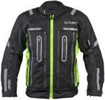 W-Tec Motoros kabát W-TEC Gelnair S fekete-zöld (17365-S)