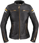 W-Tec Női motoros bőrkabát W-TEC Stripe Lady fekete 3XL (24387-3XL)