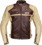 W-Tec Bőr motoros kabát W-TEC Retro fekete-barna-bézs M (22144-M)