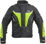 W-Tec Férfi motoros kabát W-TEC Brandon fekete-fluor sárga M (21023-M-1)