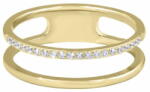  Troli Dupla minimalista acél gyűrű Gold (Kerület 62 mm)