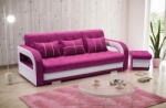  Veneti KOBEN kényelmes kanapé - rózsaszín / fehér