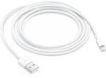  USB töltő- és adatkábel, Lightning, 200 cm, 2400 mA, Apple, fehér, gyári