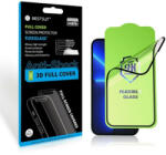 BestSuit iPhone 12 / 12 Pro üvegfólia, tempered glass, nano, flexibilis, hibrid, edzett, full glue, 3D, fekete keretes, Bestsuit
