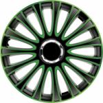 Argo 15"-os LeMans Pro dísztárcsa szett zöld-fekete (4db) (ARG15L