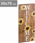 Family LED-es hangulatkép - "Welcome" - fali akasztóval, 2 x AA, 30 x 70 cm Family 58503 (58503) - globalsales