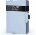 Slimpuro ZNAP, portofel subțire, 8 cărți, compartiment pentru monede, 8, 9 × 1, 5 × 6, 3 cm (L × Î × l), protecție RFID (ZNAPPBlueLBlue8) (ZNAPPBlueLBlue8)