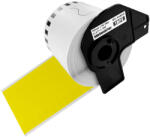 AIMO Etichete continue repozitionabile compatibile Brother DK-44605, 62 mm 30, 48 m, galbene, pentru identificare temporara si codificare vizuala (BHADK44605)