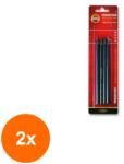 KOH-I-NOOR Set 2 x 4 creioane Progresso 6B, 4B, 2B, HB blister (HOK-2xKH-K8914-04BL)