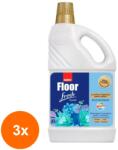 Sano Set 3 x Detergent Concentrat de Pardoseli Sano Floor Fresh Blue Blossom, 1 l (ROC-3xMAG1017995TS)