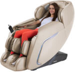 inSPORTline Masszázsfotel Carlita, Zero Gravity, Zero Space, légmasszázs, 20 párna, 4 fej, 5 masszázstípus, fűtés, hangvezérlés, automata pozíció bézs (23662-3)